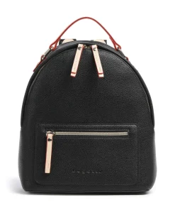 Ella Rucksack Lederimitat schwarz