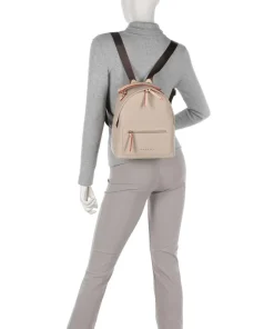 Ella Rucksack Lederimitat beige