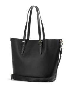 Ella Shopper Lederimitat schwarz