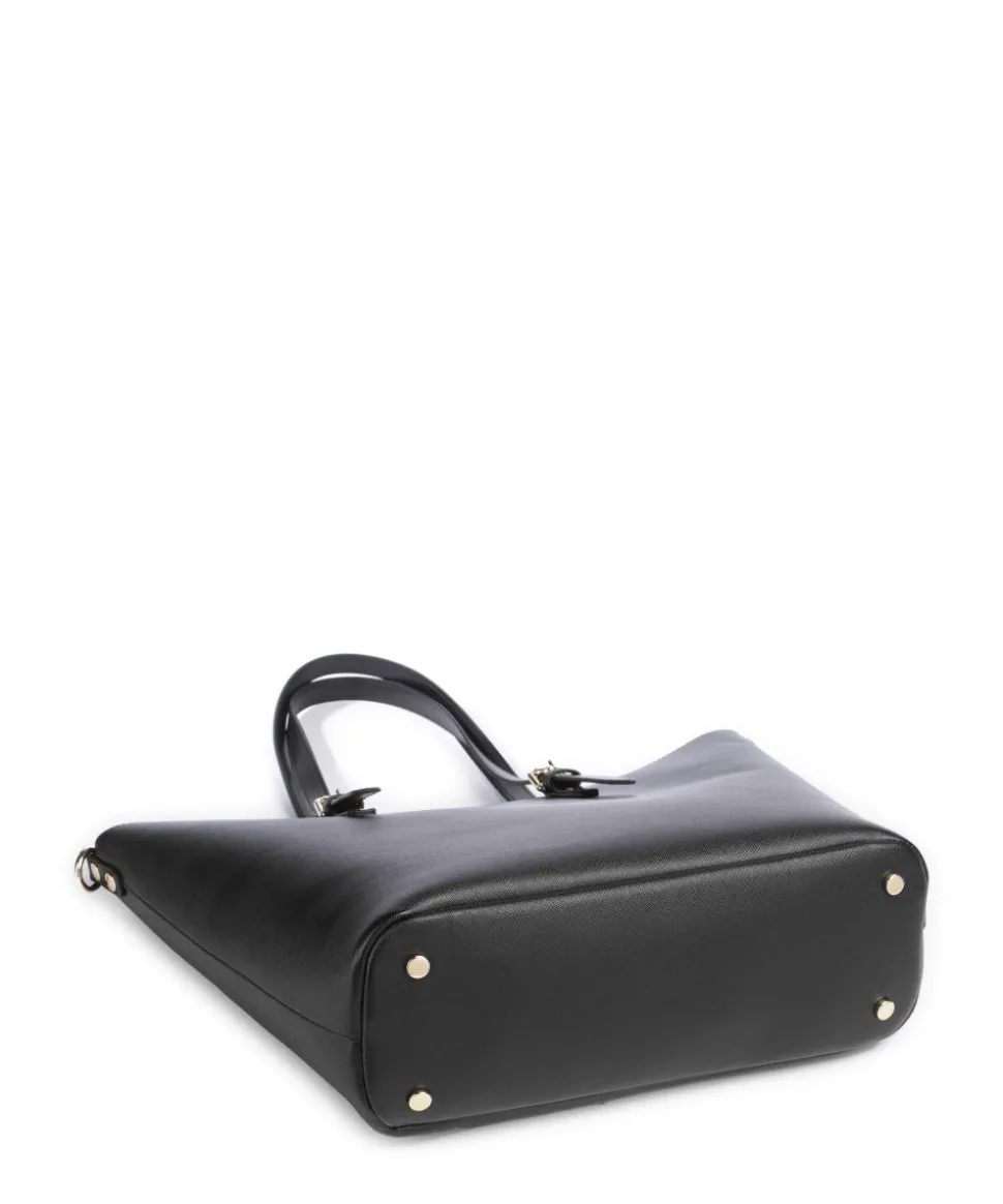 Ella Shopper Lederimitat schwarz