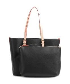 Ella Shopper Lederimitat schwarz