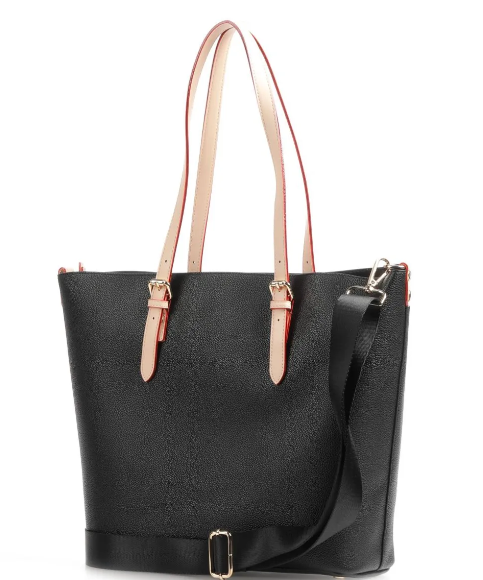 Ella Shopper Lederimitat schwarz