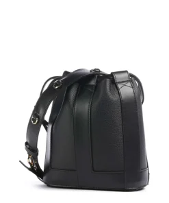 Elles S Bucket bag genarbtes Rindsleder schwarz