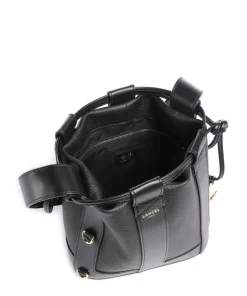 Elles S Bucket bag genarbtes Rindsleder schwarz