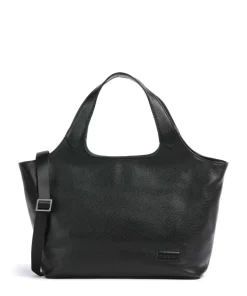 Elsa Handtasche 13″ genarbtes Rindsleder schwarz