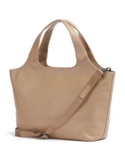 Elsa Handtasche 13″ genarbtes Rindsleder beige