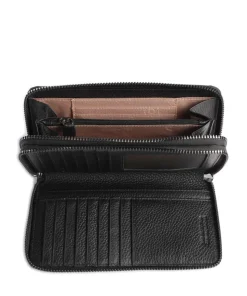 Elsa RFID Geldbörse genarbtes Rindsleder schwarz