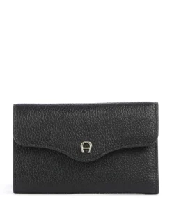 Elsa RFID Geldbörse genarbtes Rindsleder schwarz