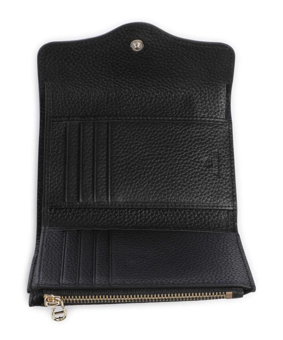 Elsa RFID Geldbörse genarbtes Rindsleder schwarz