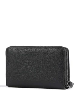 Elsa RFID Geldbörse genarbtes Rindsleder schwarz