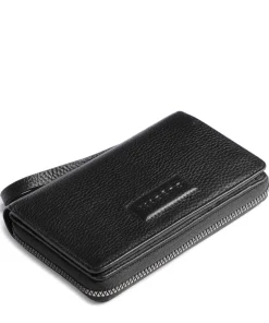 Elsa RFID Geldbörse genarbtes Rindsleder schwarz