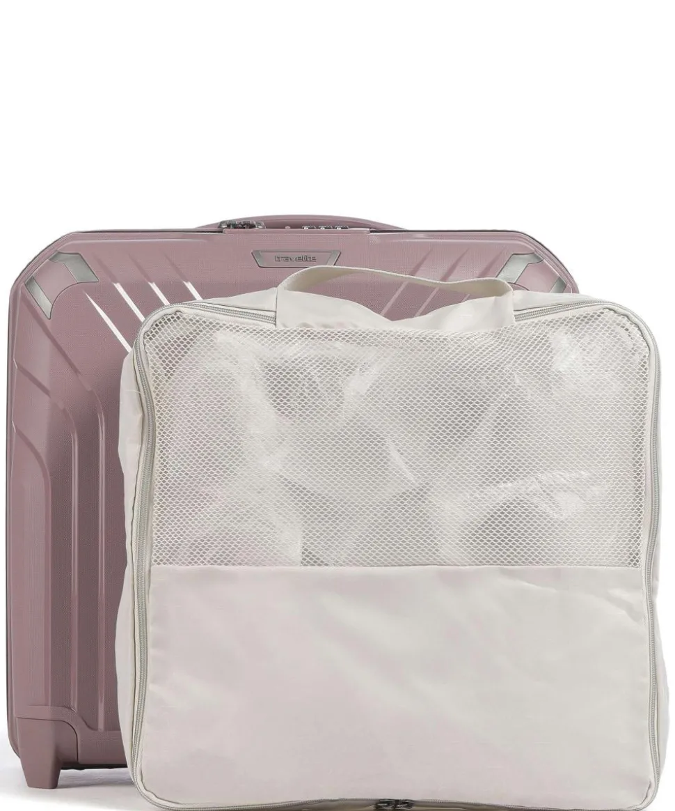 Elvaa 2-Rollen Trolley altrosa 44 cm