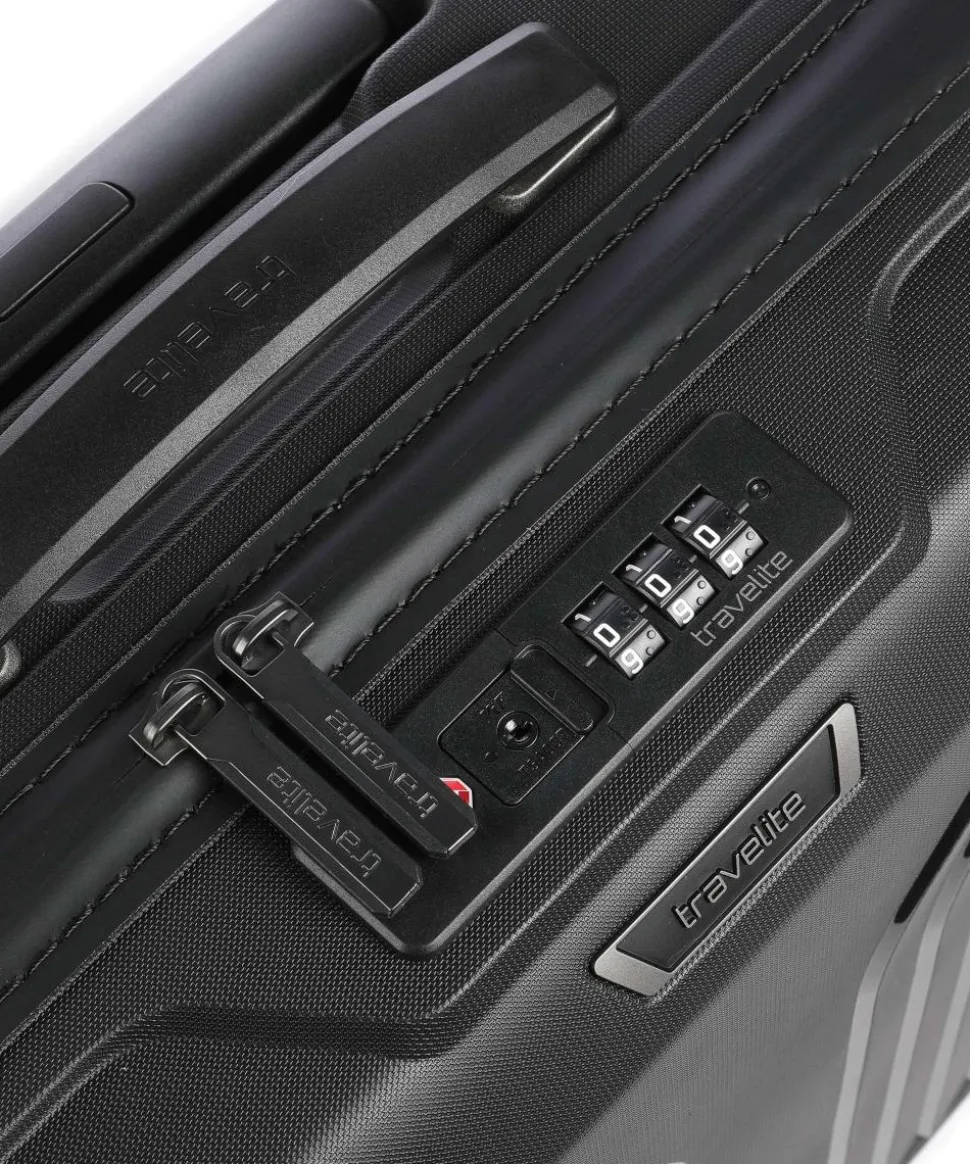 Elvaa 2-Rollen Trolley schwarz 44 cm