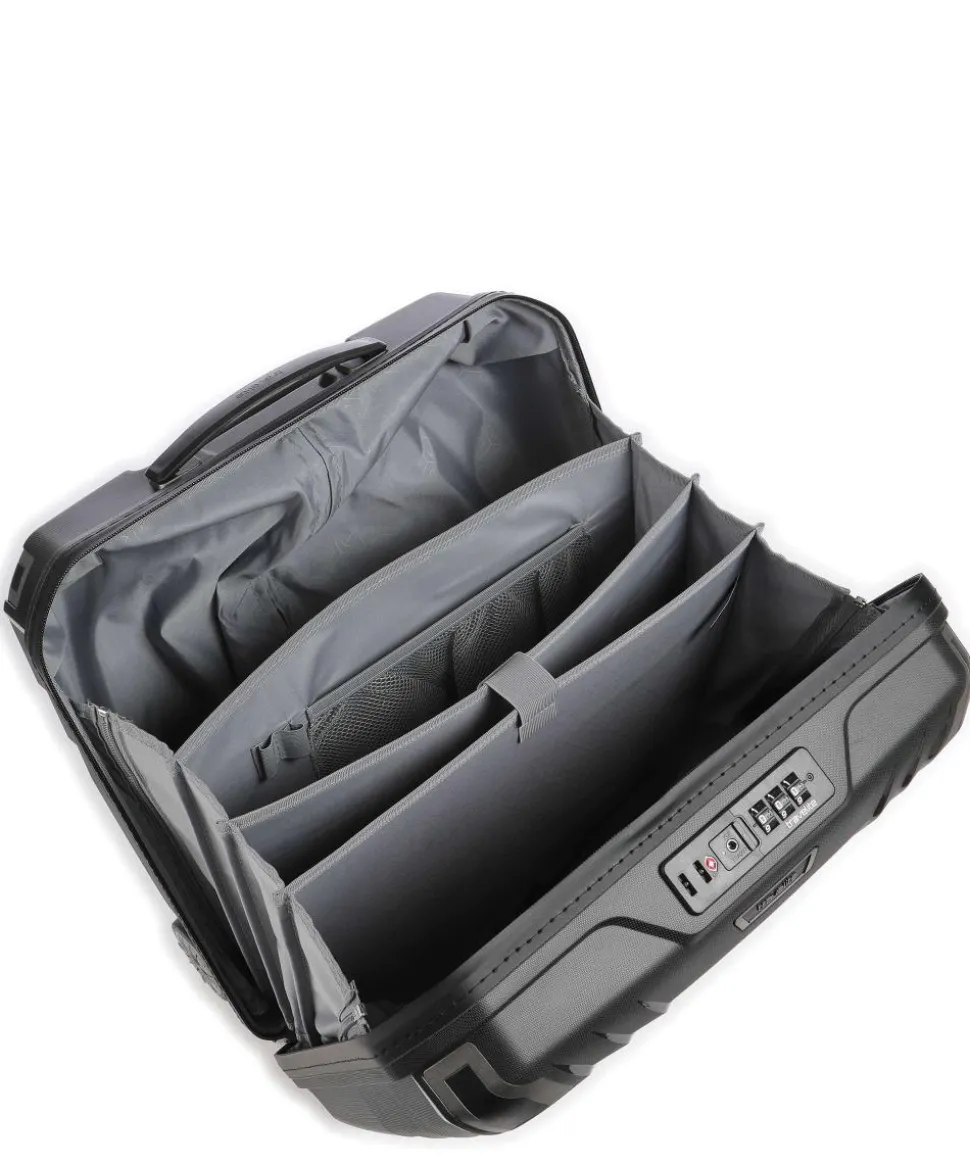 Elvaa 2-Rollen Trolley schwarz 44 cm