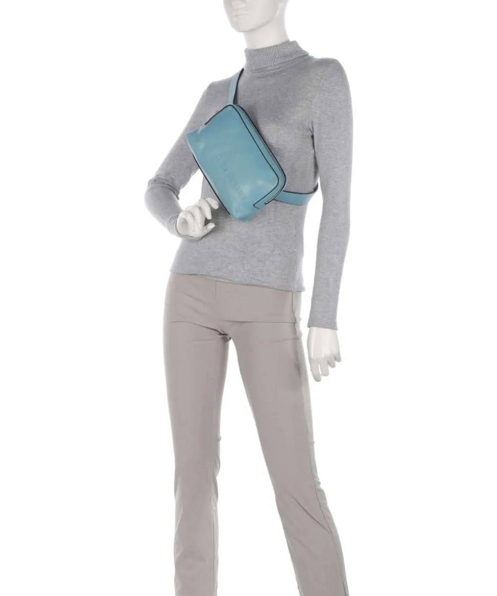 Elvira Lamb SF Verna Gürteltasche fein genarbtes Leder petrol