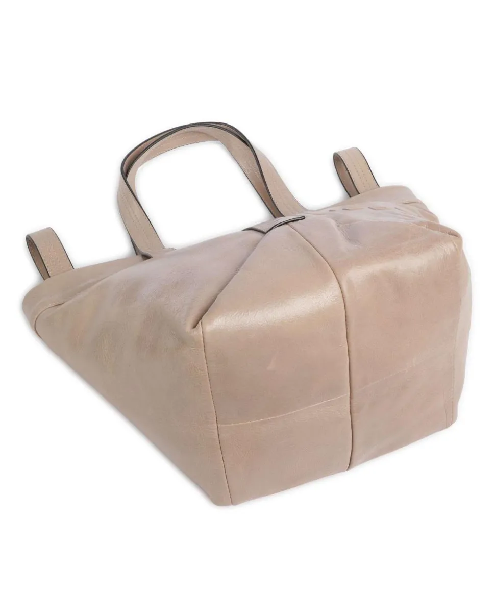 Elvira Lamb SF Verna S Handtasche fein genarbtes Leder taupe