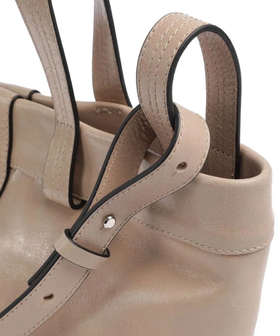 Elvira Lamb SF Verna S Handtasche fein genarbtes Leder taupe