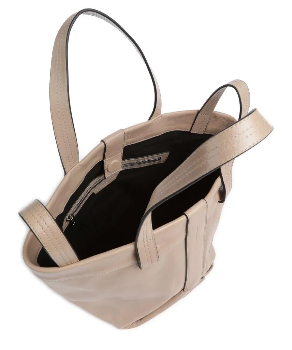 Elvira Lamb SF Verna S Handtasche fein genarbtes Leder taupe