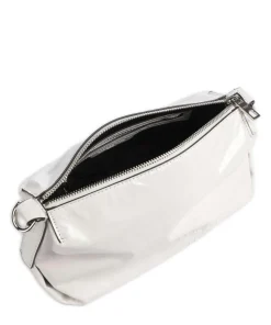 Elvira Paper Touch Crinkle S Umhängetasche fein genarbtes Leder weiß