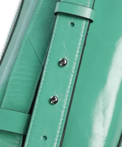 Elvira Paper Touch Crinkle Gürteltasche fein genarbtes Leder grün