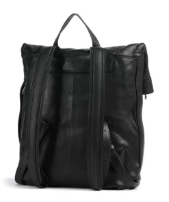 Elvira Sheep Natural L Rolltop Rucksack 13″ Schafsleder schwarz