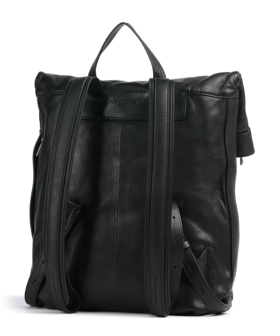 Elvira Sheep Natural L Rolltop Rucksack 13″ Schafsleder schwarz