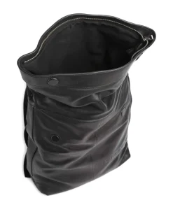 Elvira Sheep Natural L Rolltop Rucksack 13″ Schafsleder schwarz