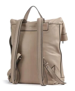 Elvira Sheep Natural L Rolltop Rucksack 13″ Schafsleder hellbraun