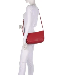 Elvira Sheep Natural M Umhängetasche Schafsleder dunkelrot