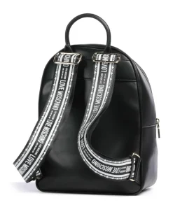 Ember Rucksack Lederimitat schwarz