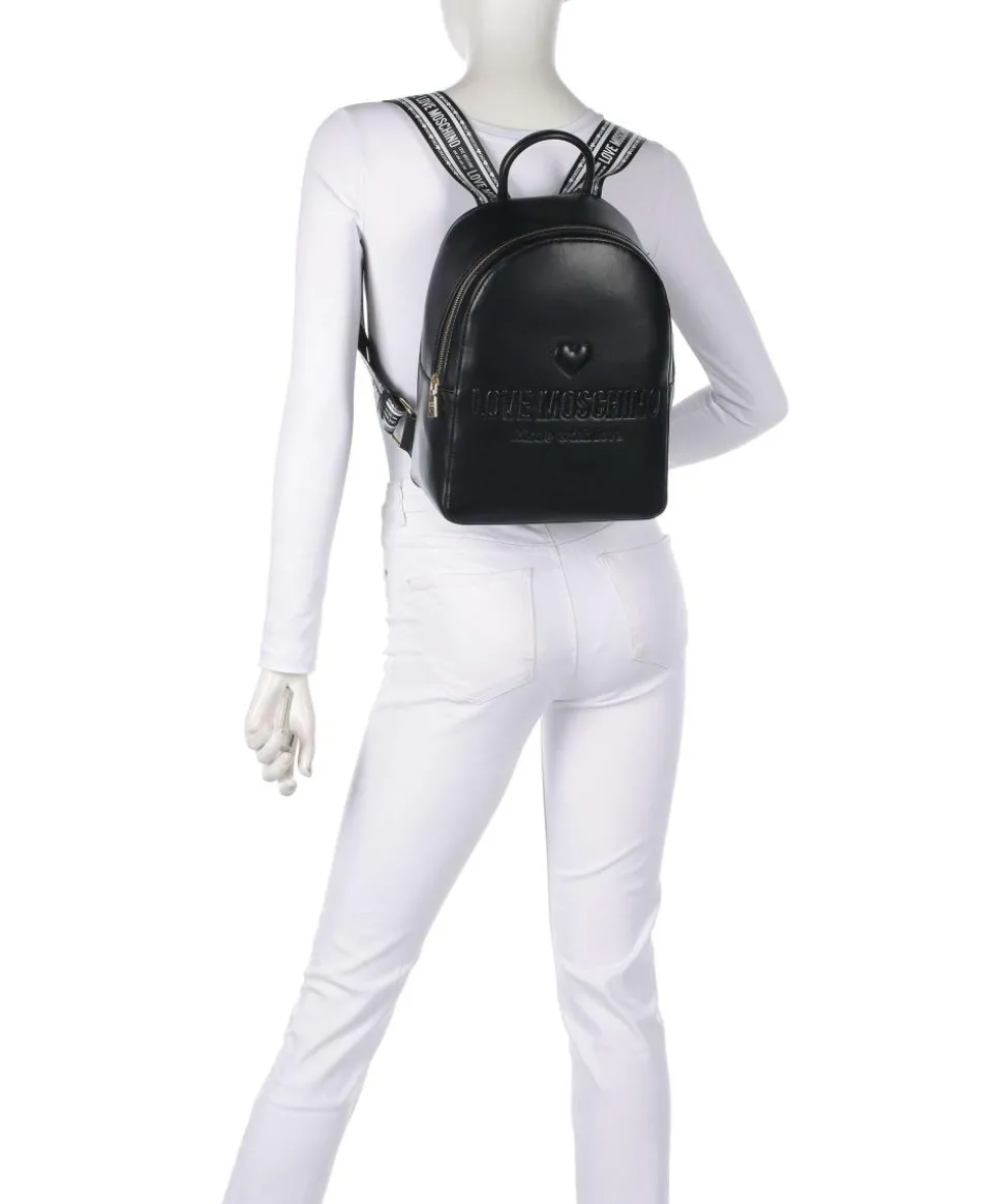 Ember Rucksack Lederimitat schwarz