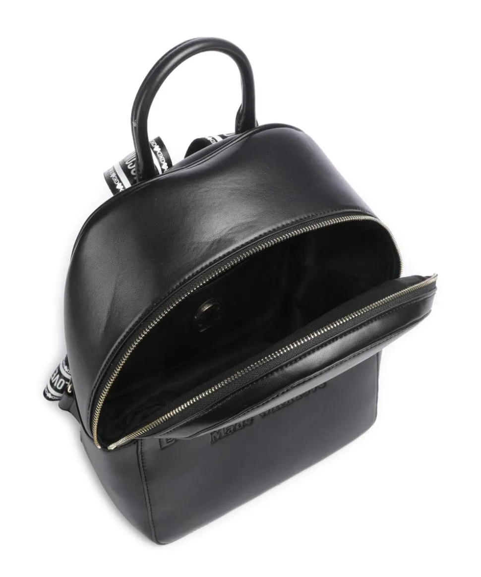 Ember Rucksack Lederimitat schwarz