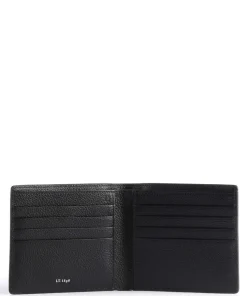 Emile Geldbörse genarbtes Leder schwarz