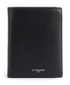 Emile Geldbörse genarbtes Leder schwarz