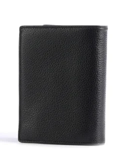 Emile Geldbörse genarbtes Leder schwarz