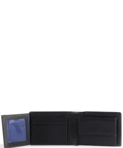 Emile Geldbörse genarbtes Leder schwarz