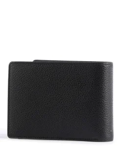 Emile Geldbörse genarbtes Leder schwarz