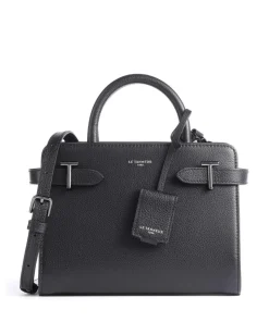 Emilie Handtasche genarbtes Leder schwarz