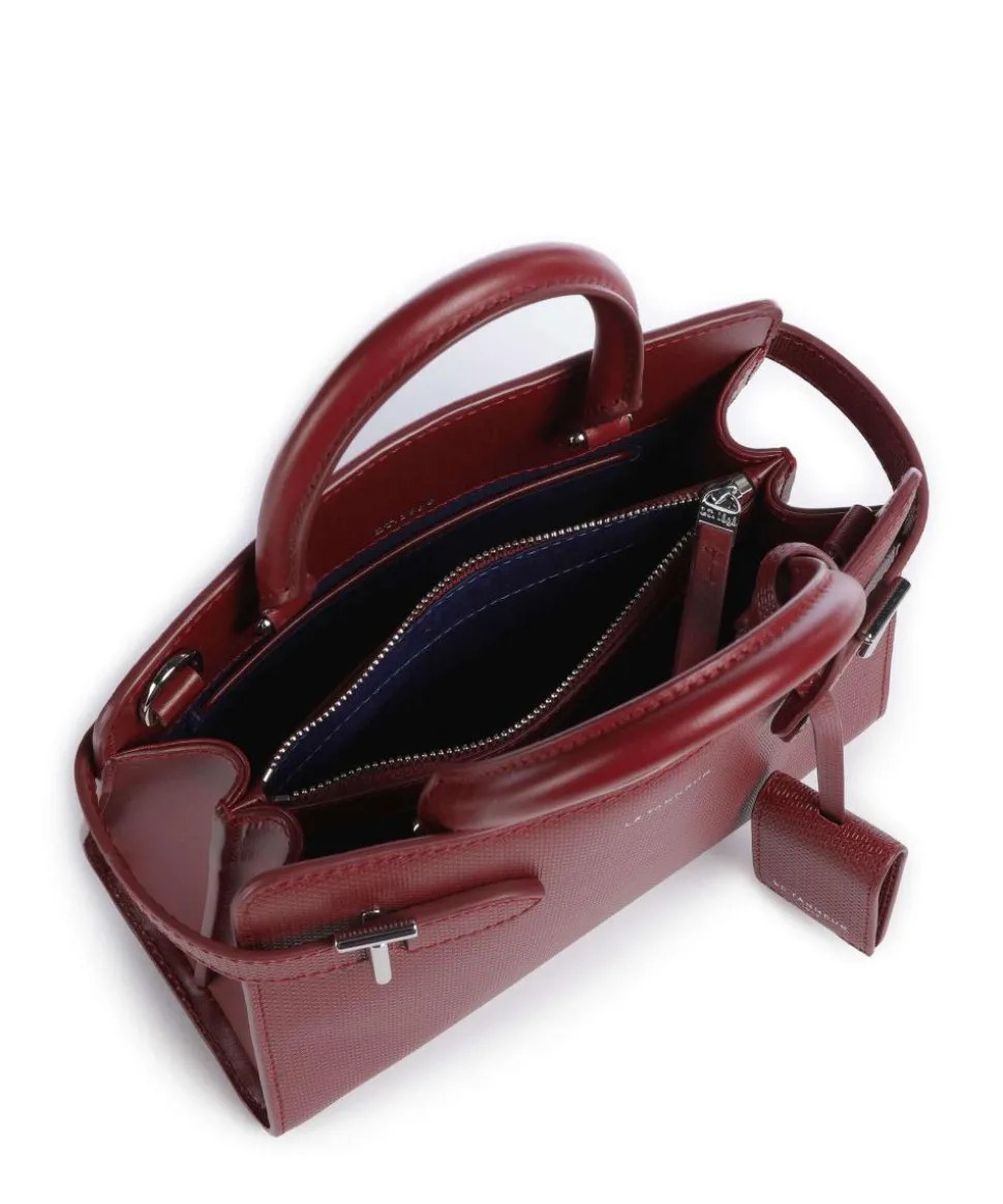 Emilie Handtasche geprägtes Rindsleder dunkelrot