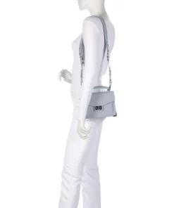 Emily Umhängetasche genarbtes Rindsleder hellblau