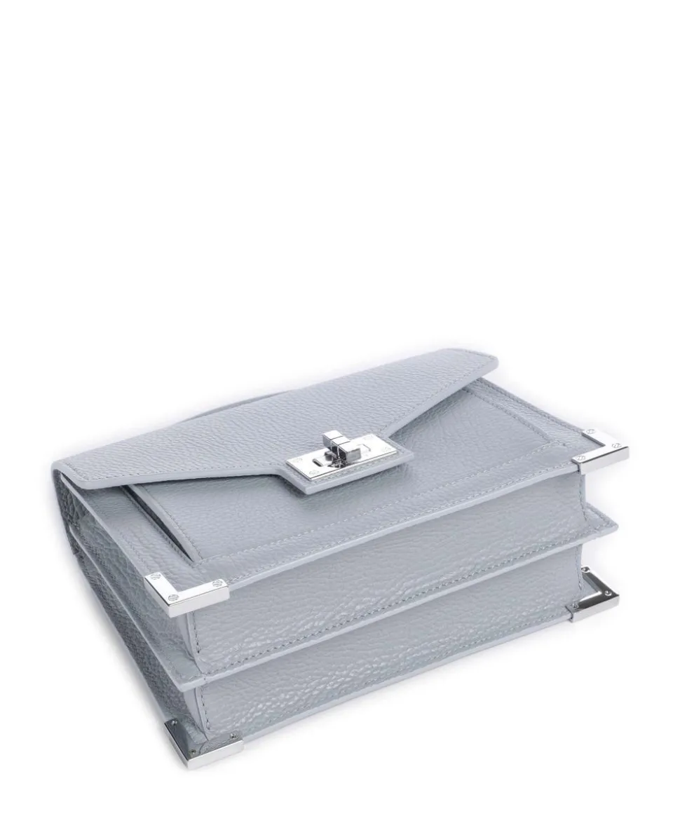 Emily Umhängetasche genarbtes Rindsleder hellblau