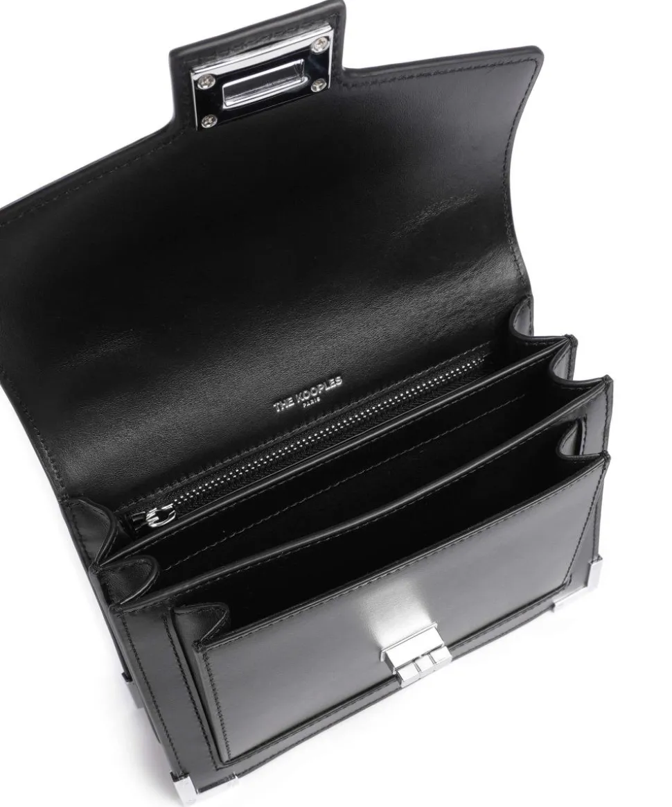 Emily Umhängetasche genarbtes Rindsleder schwarz