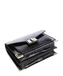 Emily Umhängetasche genarbtes Rindsleder schwarz