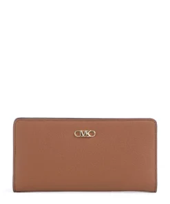 Empire Geldbörse genarbtes Leder braun