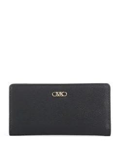 Empire Geldbörse genarbtes Leder schwarz