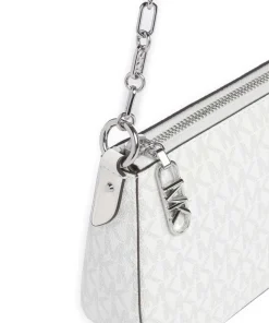 Empire Medium Schultertasche Lederimitat weiß