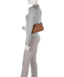 Empire Medium Schultertasche fein genarbtes Leder braun