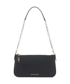 Empire Medium Schultertasche fein genarbtes Leder schwarz