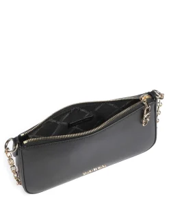 Empire Medium Schultertasche fein genarbtes Leder schwarz