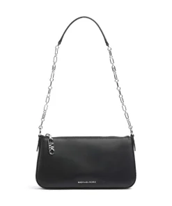 Empire Schultertasche fein genarbtes Leder schwarz